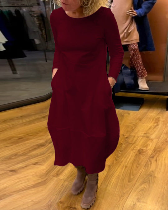 Heidi-Mode | Schwarzes Midikleid