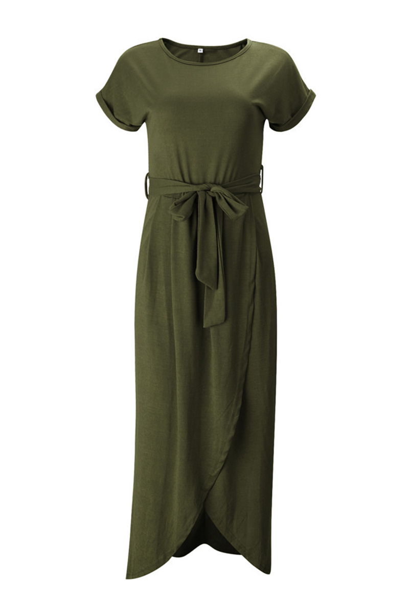 Heidi-Mode | Weiches Midikleid mit Schlitz Izora