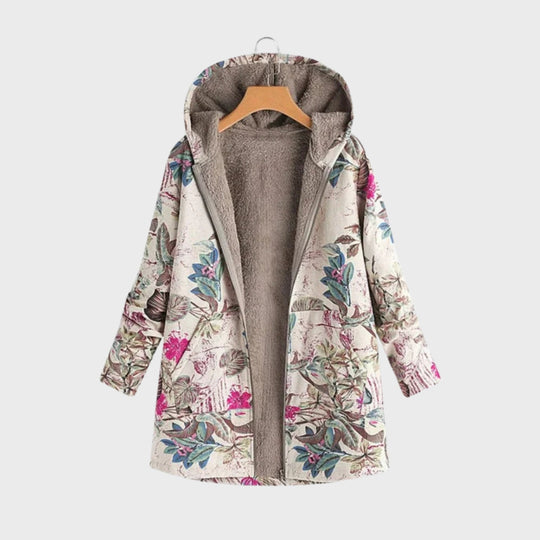Heidi-Mode | Stylische Blumen Fleecejacke