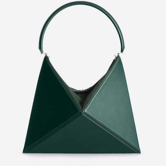 Heidi-Mode Hobo Mutige Geometrische Schultertasche mit rundem Griff