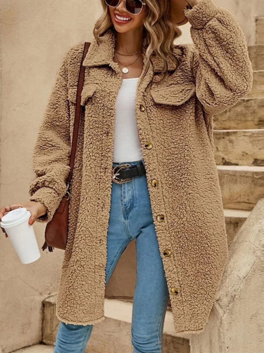 Heidi-Mode | Herbst & Winter Fleece dicke Jacke