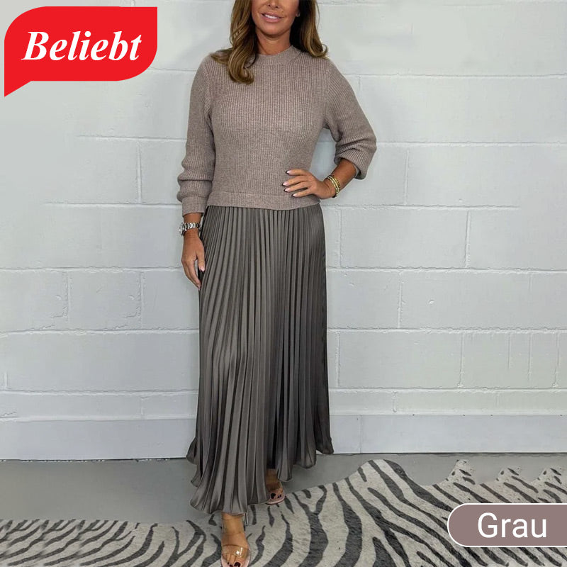 Heidi-Mode | Elegante und Stilvolle Plissierte Kleider mit Rundsaum