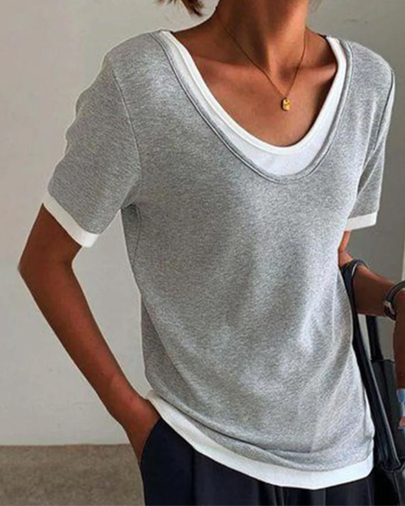 Heidi-Mode | Lässige Einfarbige T-Shirts