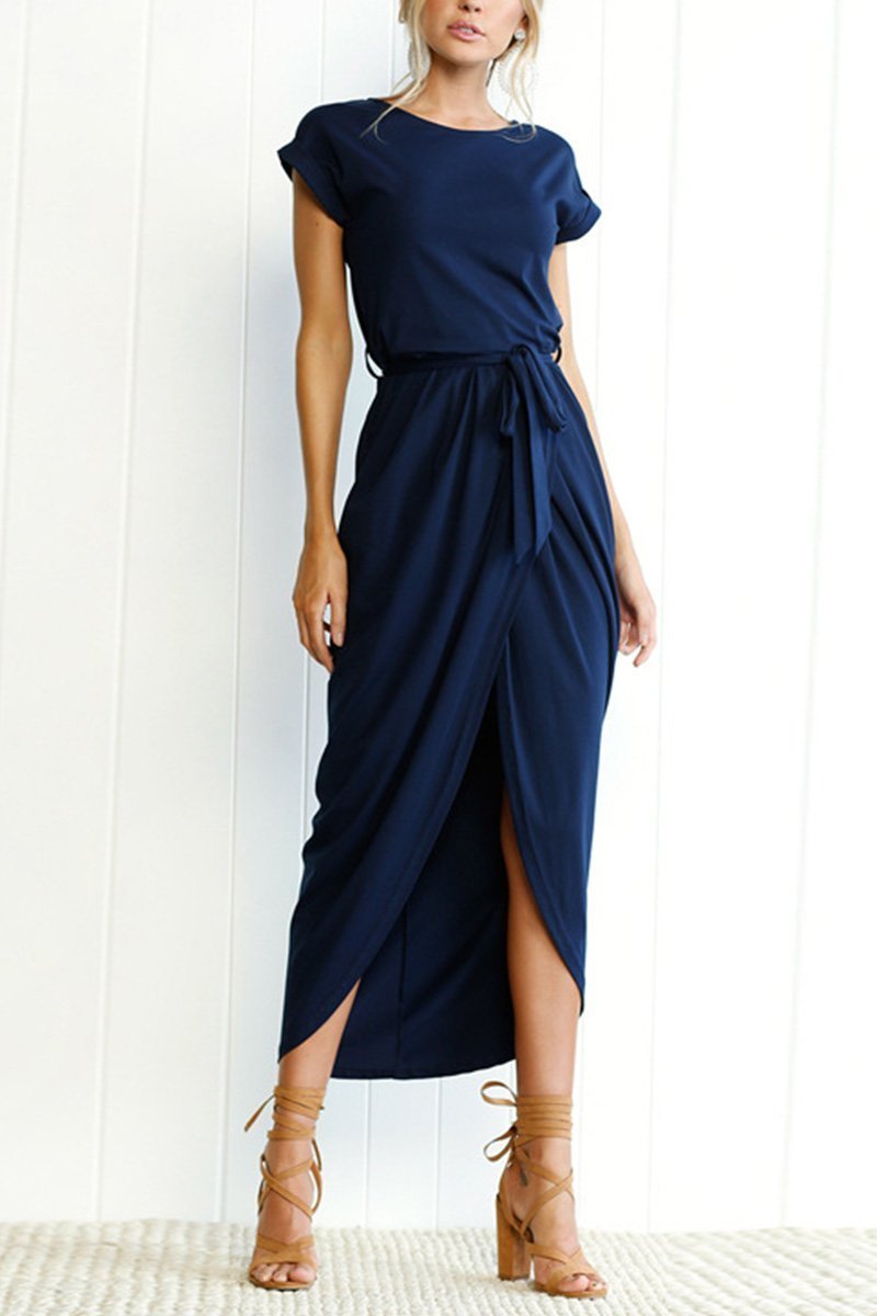 Heidi-Mode | Weiches Midikleid mit Schlitz Izora