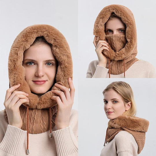 Heidi-Mode | Damen Schal Mit Kapuze