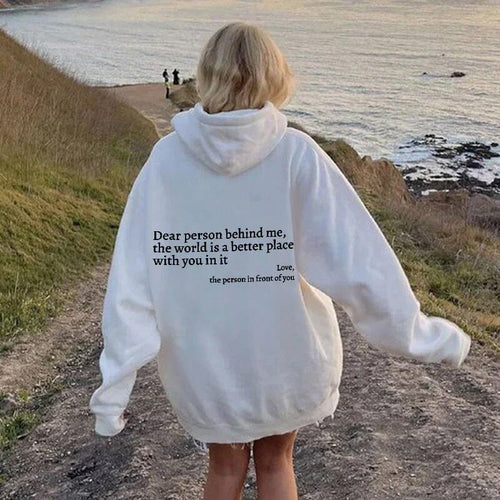 Heidi-Mode | Damen Dear Person Behind Me Hoodie
