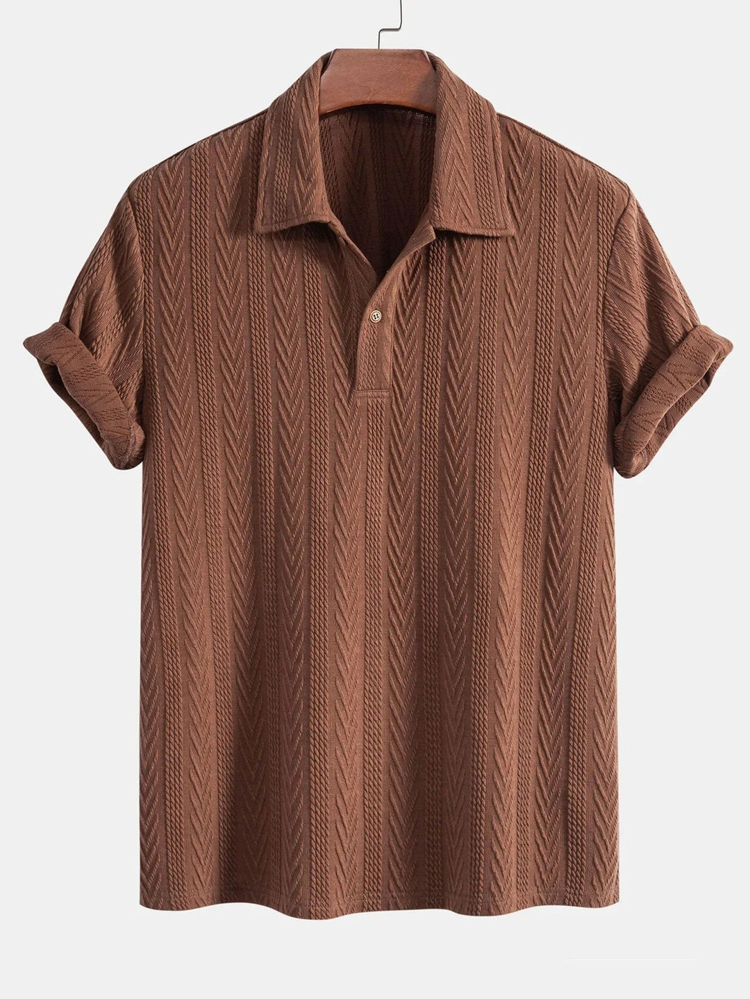 Geometrisches Jacquard-Polo – Ben