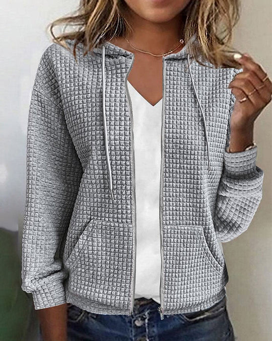 Lässige Jacke mit Kordelzügen für Damen