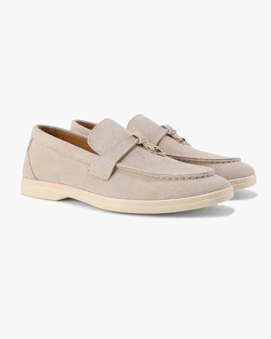 Heidi-Mode | Old Money Style Wildleder Slipper mit Quaste