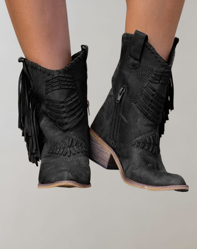 Western-Cowgirl-Fransenstiefel