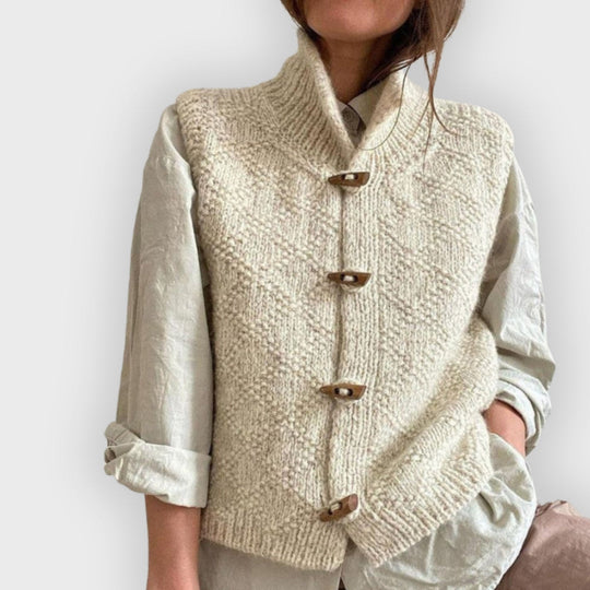 Heidi-Mode | Sophisticated Ärmelloses Strickwesten