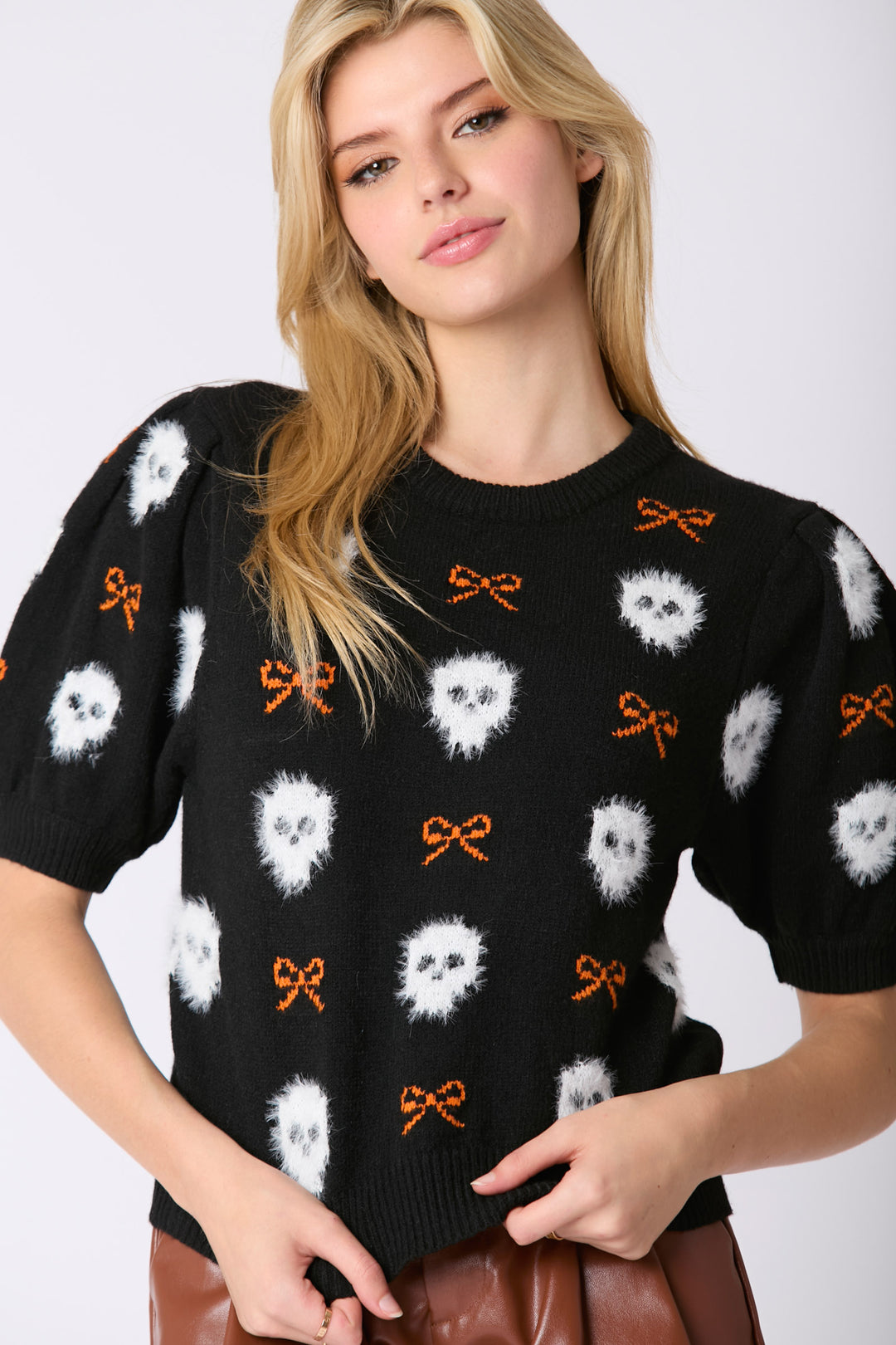 Heidi Mode | Totenkopf und Schleife Cardigan mit Persönlichkeit