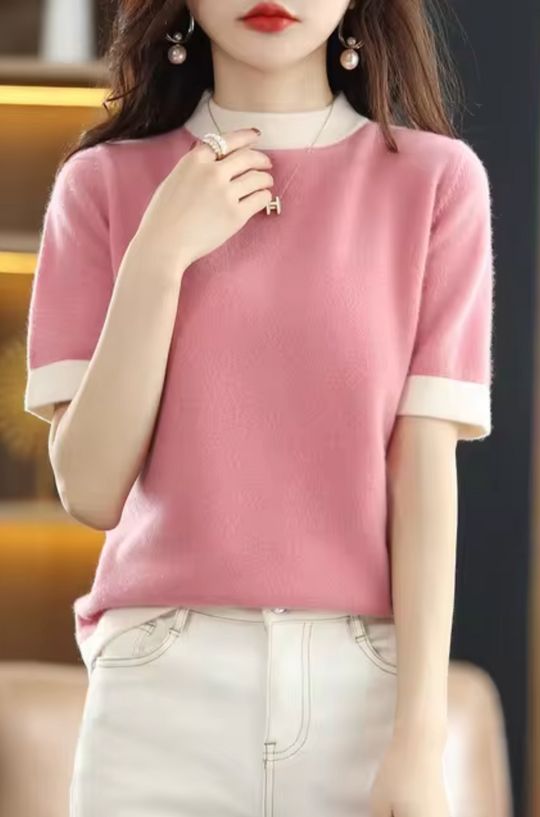 Heidi-Mode | Kurzarm-Pullover aus Kaschmir
