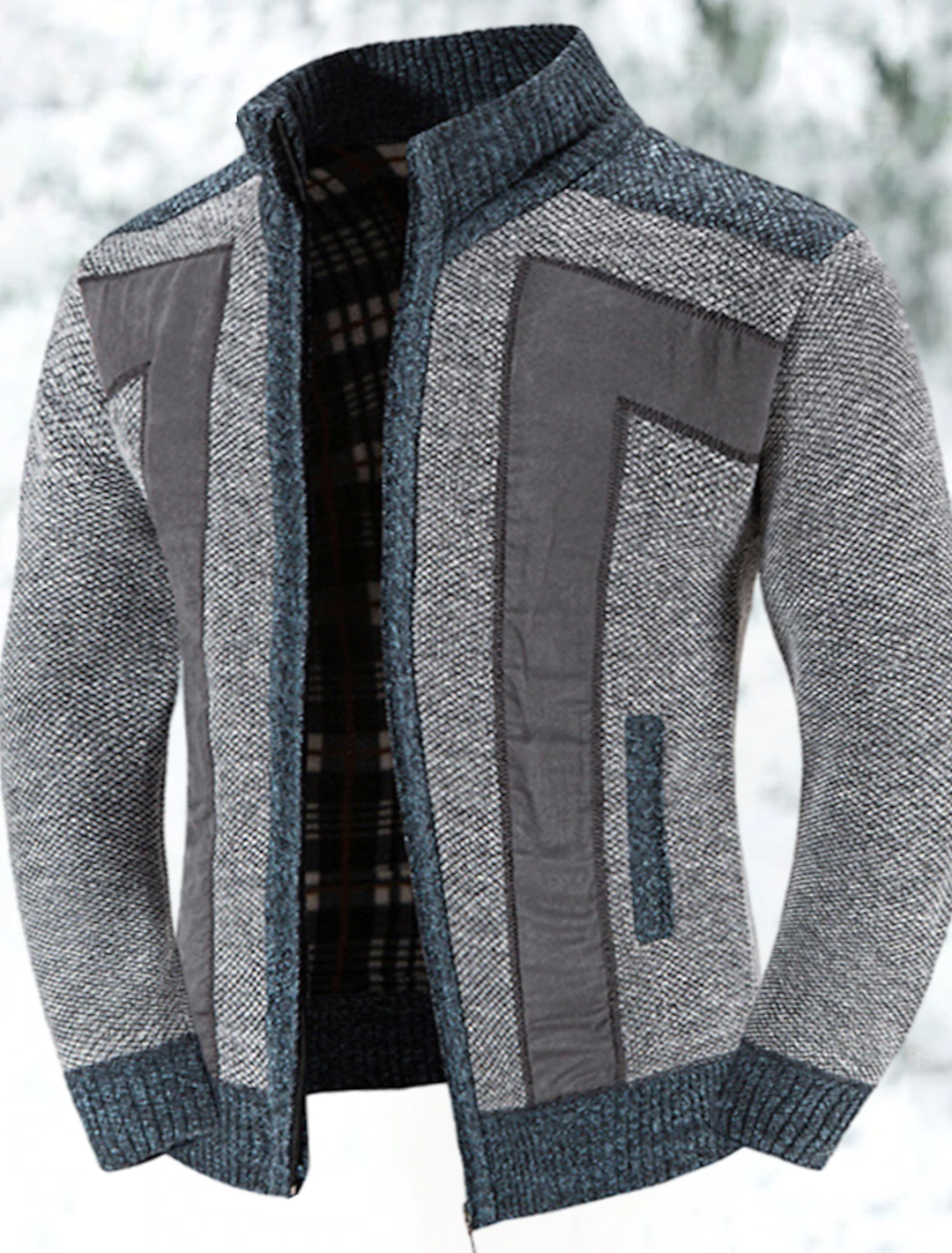 Herren Zip-Cardigan