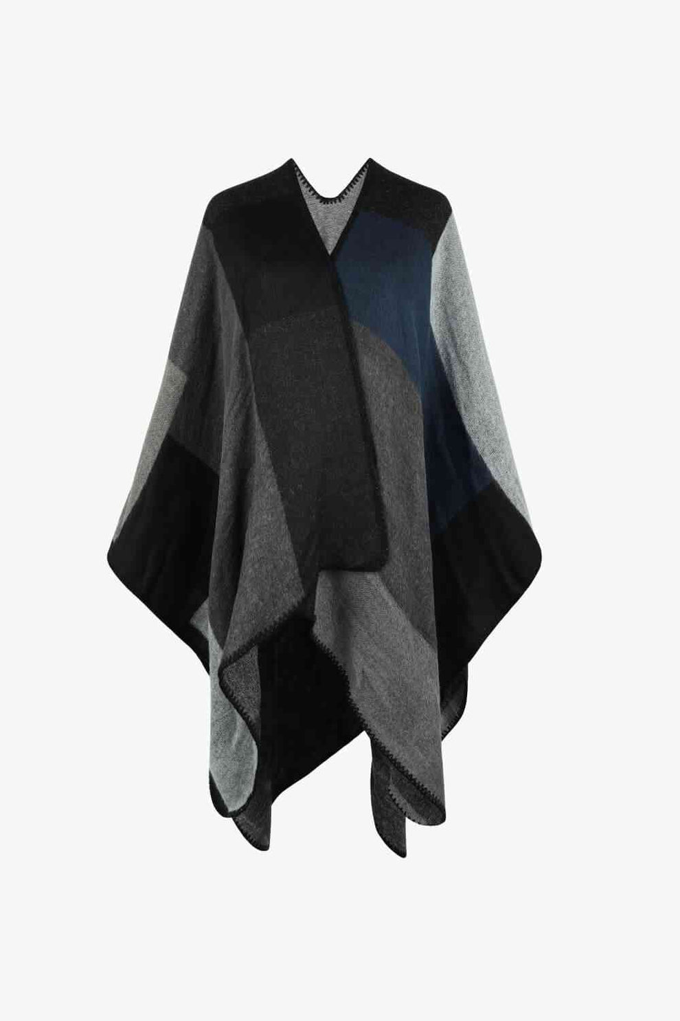 Heidi-Mode | Poncho Mit Offenem Design Und Satten Farbtönen