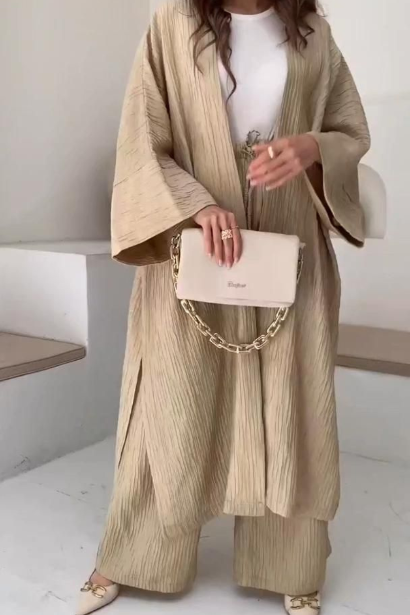 Heidi-Mode | Lässiger Strickjacke und Hosenanzug für Damen