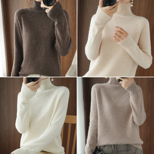 Heidi-Mode | Rollkragen Pullover aus Merinowolle