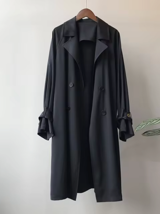 Heidi-Mode | Damen Langer Wasserdichter Trenchcoat Lässig