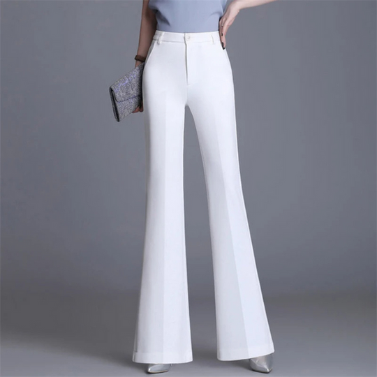 Heidi-Mode | Elegante Enganliegende Hohe Taille Flared Hosen
