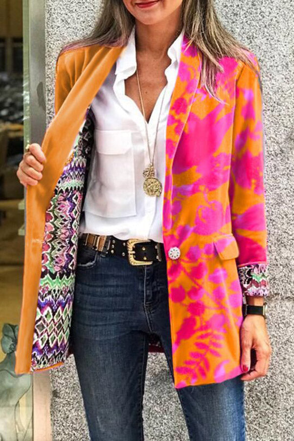 Heidi-Mode | Für Eternity Wende Retro Druck Blazer