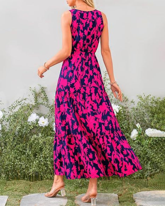 Heidi Mode | Kleid mit V-Ausschnitt und elastischer Taille