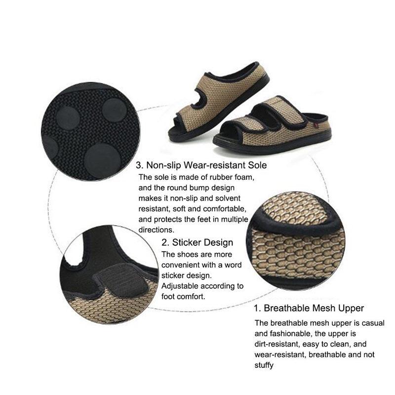 Heidi-Mode | Breite Sandalen mit Offener Zehe