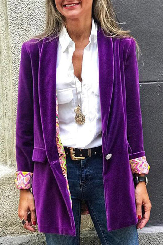 Heidi-Mode | Für Eternity Wende Retro Druck Blazer