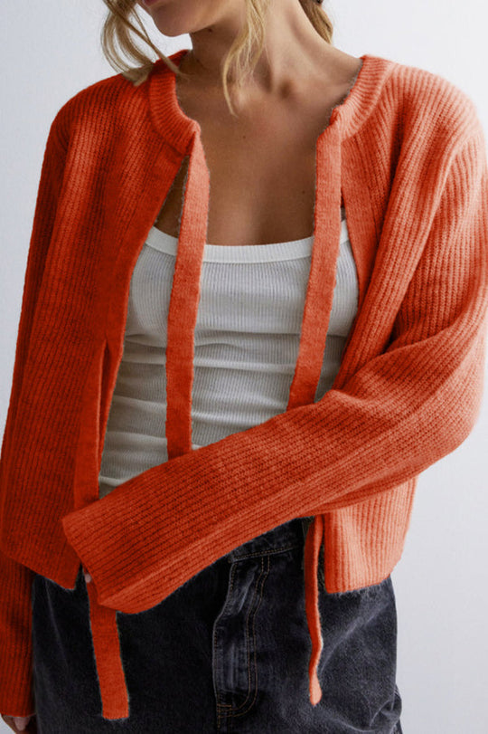 Heidi-Mode | Luxe Gebreid Vest Met Stijlvolle Vetersluiting Voor Dames