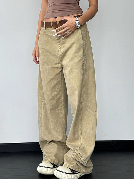Heidi-Mode | Weinlese Designer Machete Weite Bein Boyfriend Jeans