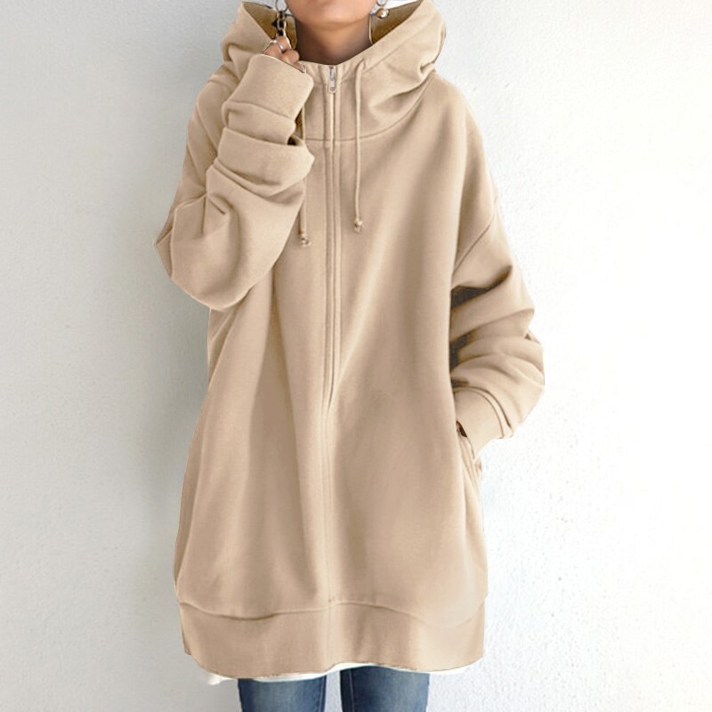 Heidi-Mode | Bequemer Oversize-Winterhoodie Cassandra