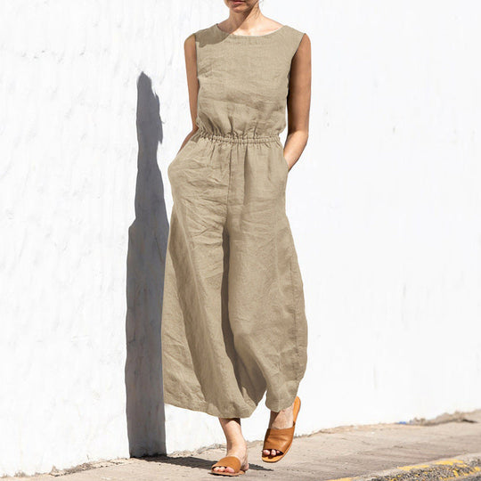 Ärmelloser Casual Jumpsuit