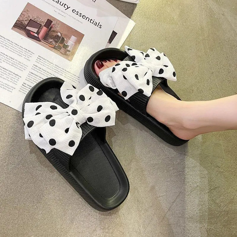 Heidi-Mode | Elegante Damenschuhe mit Schleife und rutschfester Sohle