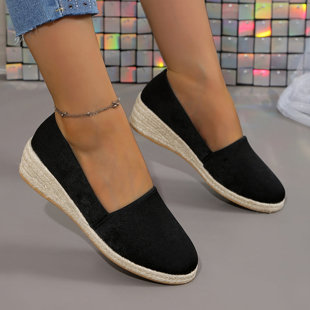 Heidi-Mode | Einfarbige Lässige Pumps mit Weicher Sohle