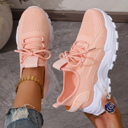 Heidi-Mode | Bequeme Atmungsaktive Knit Sneakers für Damen