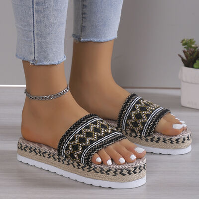Heidi-Mode | Offene Zehen Plattform Sandalen