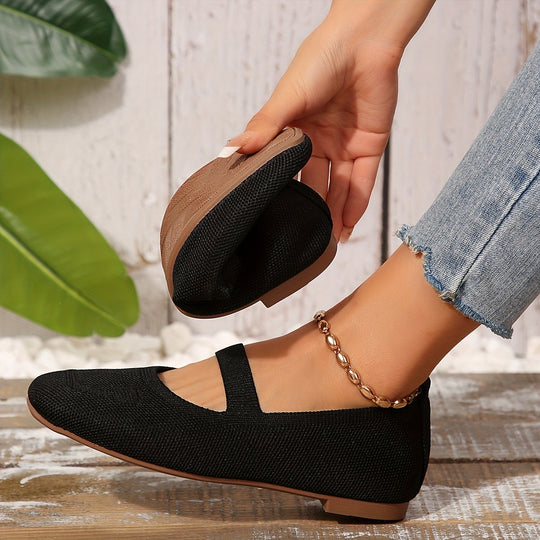Heidi-Mode | Einfarbige Ballerinas mit Schnürbarem Rücken