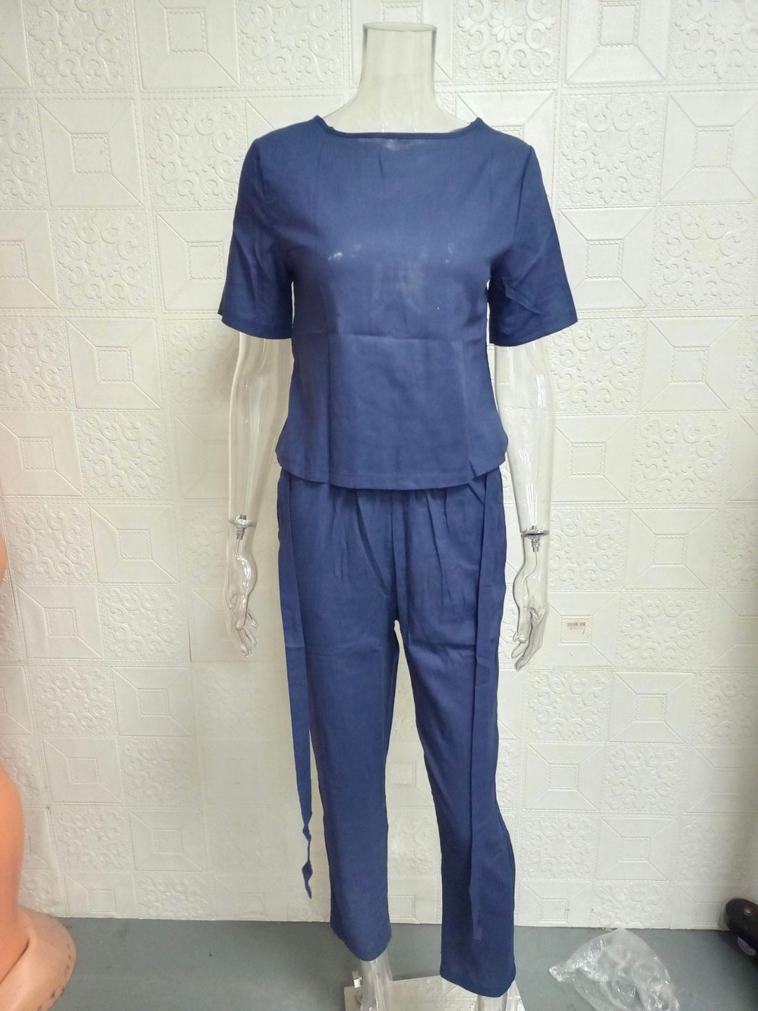 Heidi Mode | Übergroße Bluse Hose mit weitem Bein Retro zweiteiliges Set