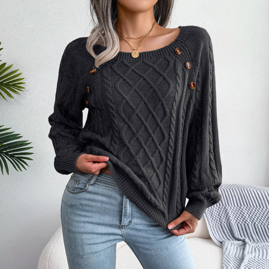 Heidi-Mode | Pullover mit quadratischem Halsausschnitt zum Stricken