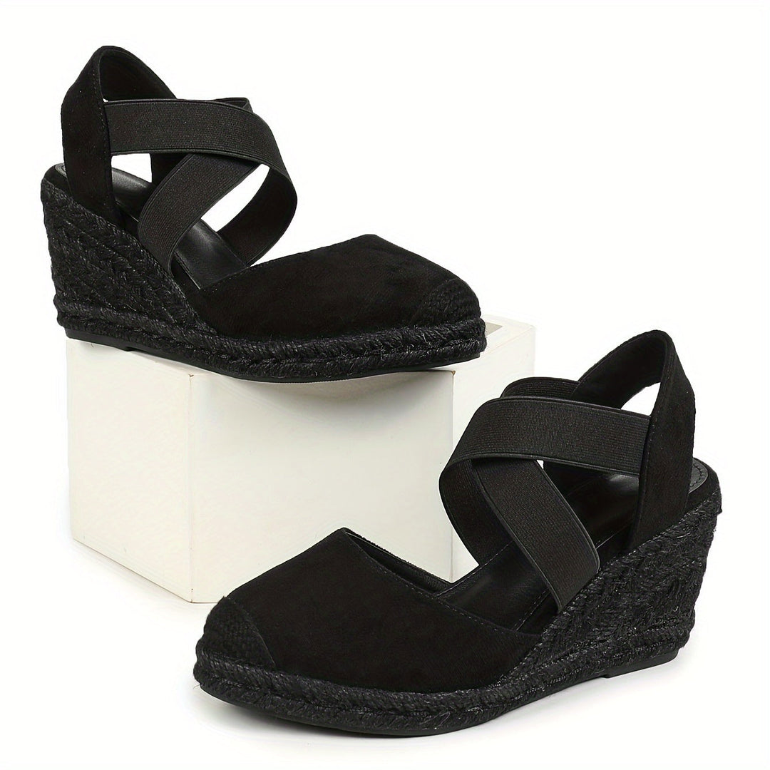 Heidi-Mode | Damen Espadrilles mit Keilabsatz