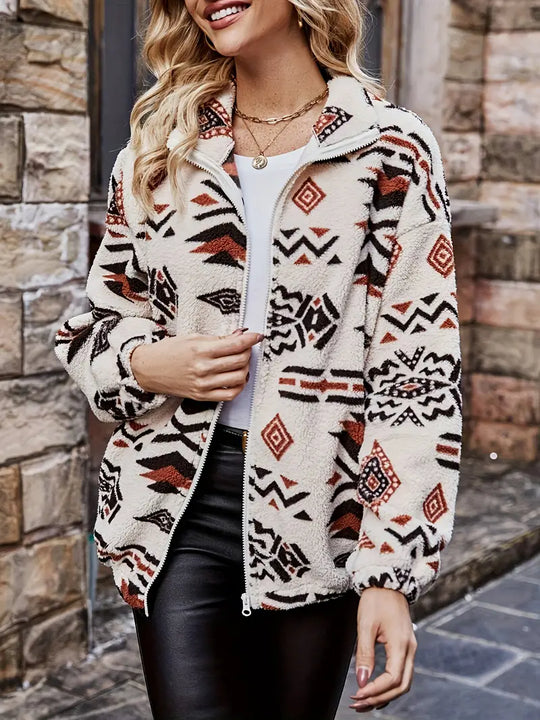 Heidi-Mode | Strick Fleecejacke