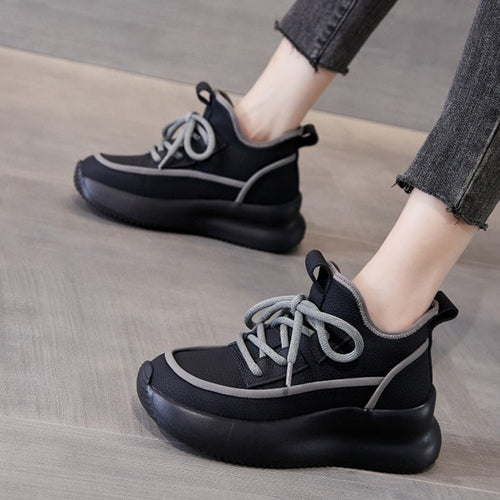 Heidi-Mode | Damen Bequeme Plattform Kurze Stiefel