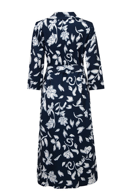 Heidi-Mode | Cider und Sunshine Floral Hemdkleid Midi