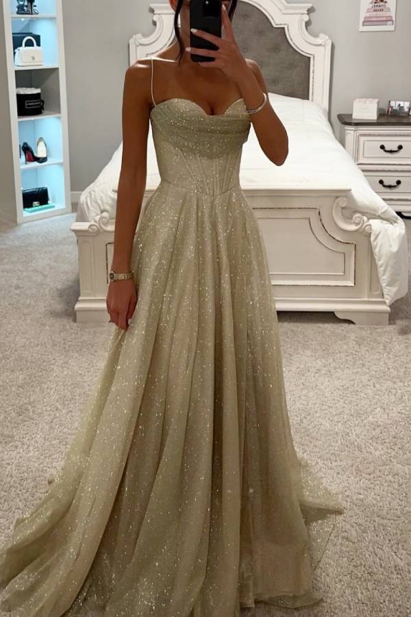 Heidi-Mode | Glitter Ballkleid mit Schnürung