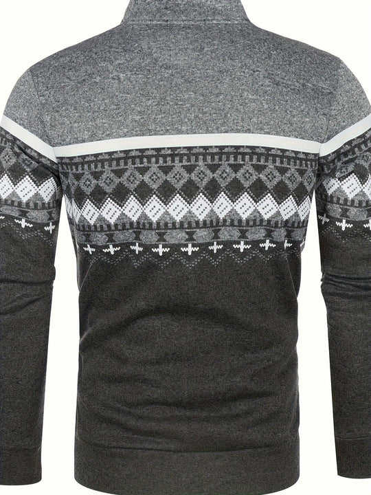 Heidi-Mode | Warmer Pullover mit Reißverschluss für Herren