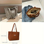 Elegante Damen Cordstoff Tasche | Heidi-Mode
