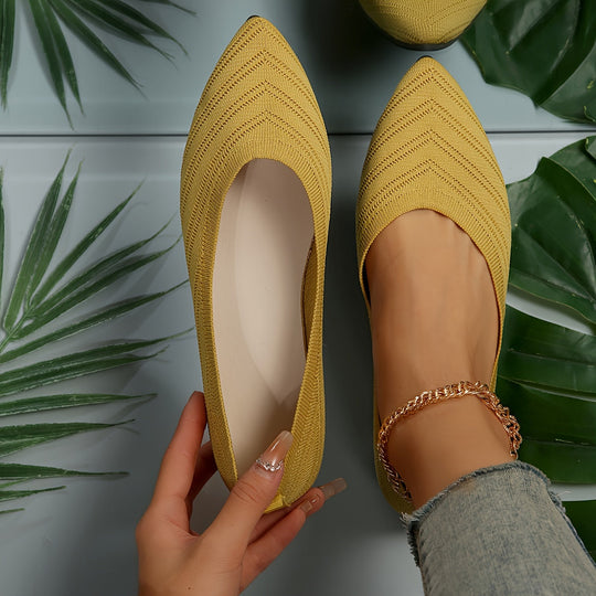 Heidi-Mode | Ballerinas für Damen Slip On Atmungsaktive Wohnungen