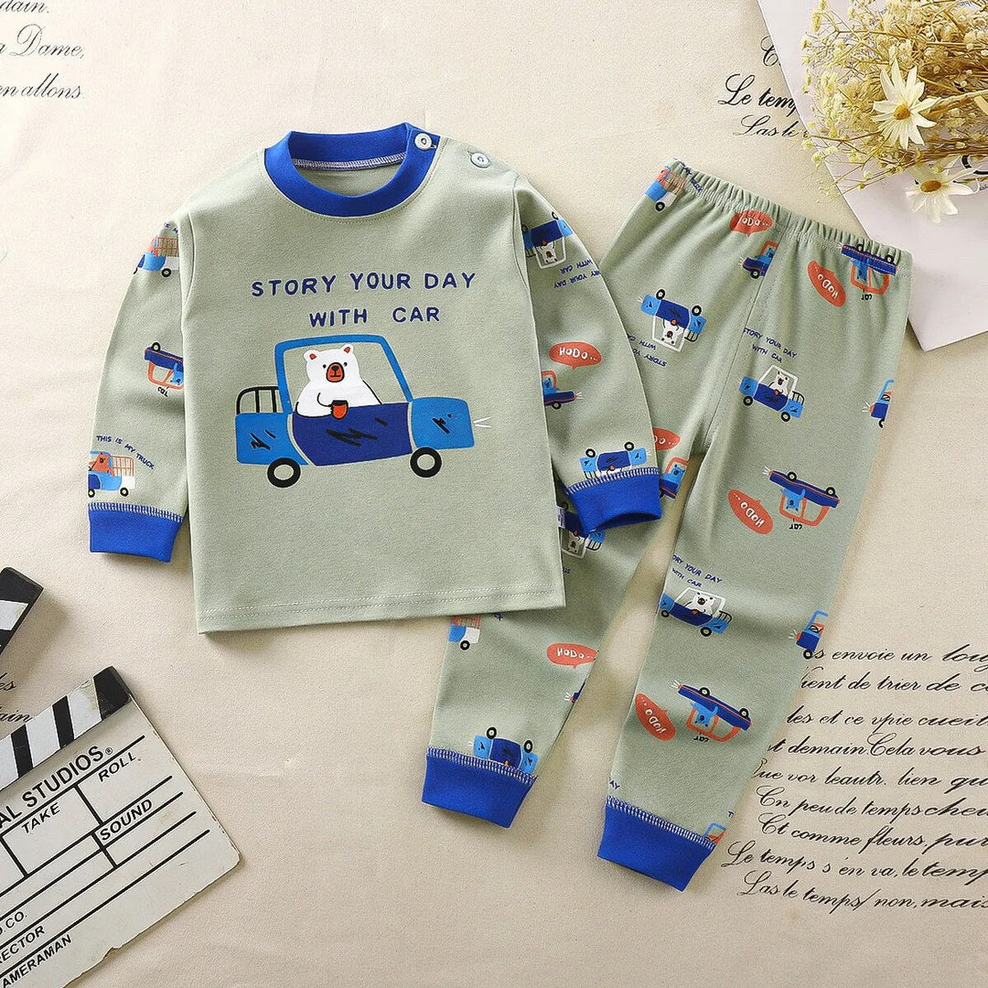 Heidi-Mode Nights Bequemes Cartoonize-Pyjama-Set für Kinder