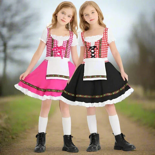 Heidi-Mode - vintage inspiriertes Kostüm für Karneval und Feiern für Kinder