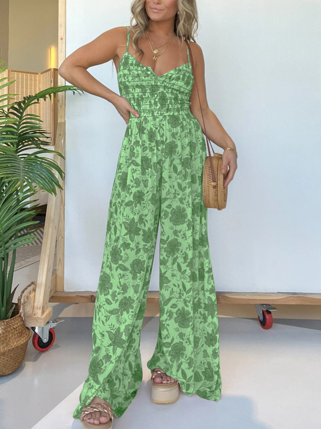 Heidi - Rüschen-Jumpsuit mit Blumenmuster