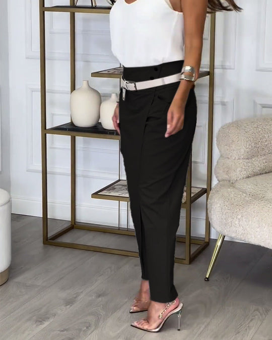Heidi-Mode | Patchwork-Hose mit Gürtel